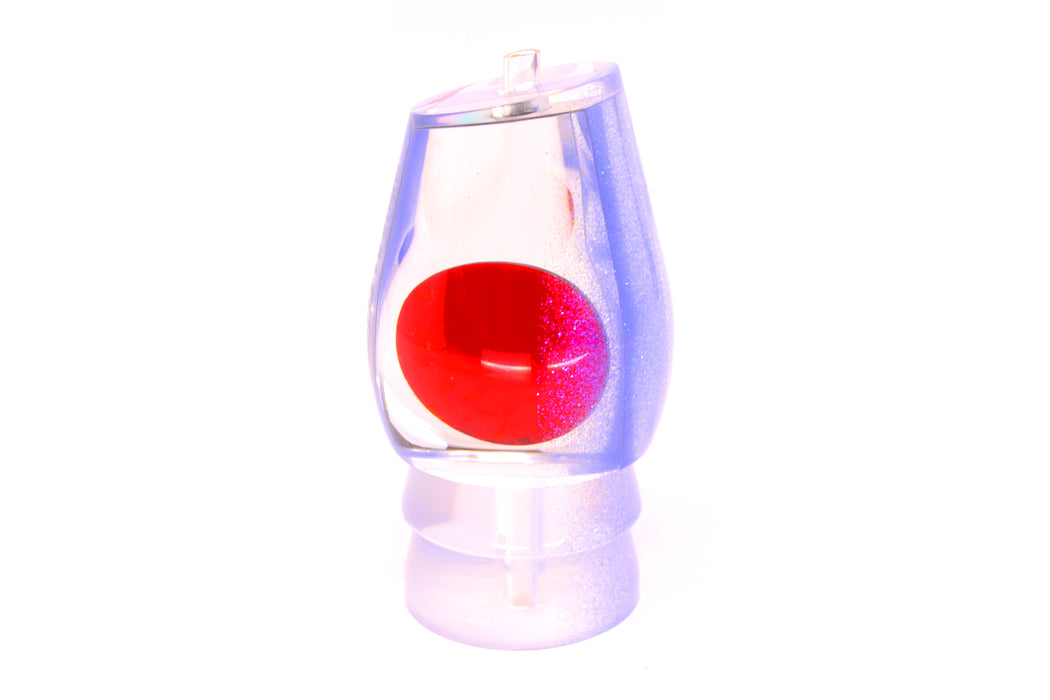 Moyes Lures Clear Mirror Blue Glitter Back Red Eyes Large Sumo 14" 8oz