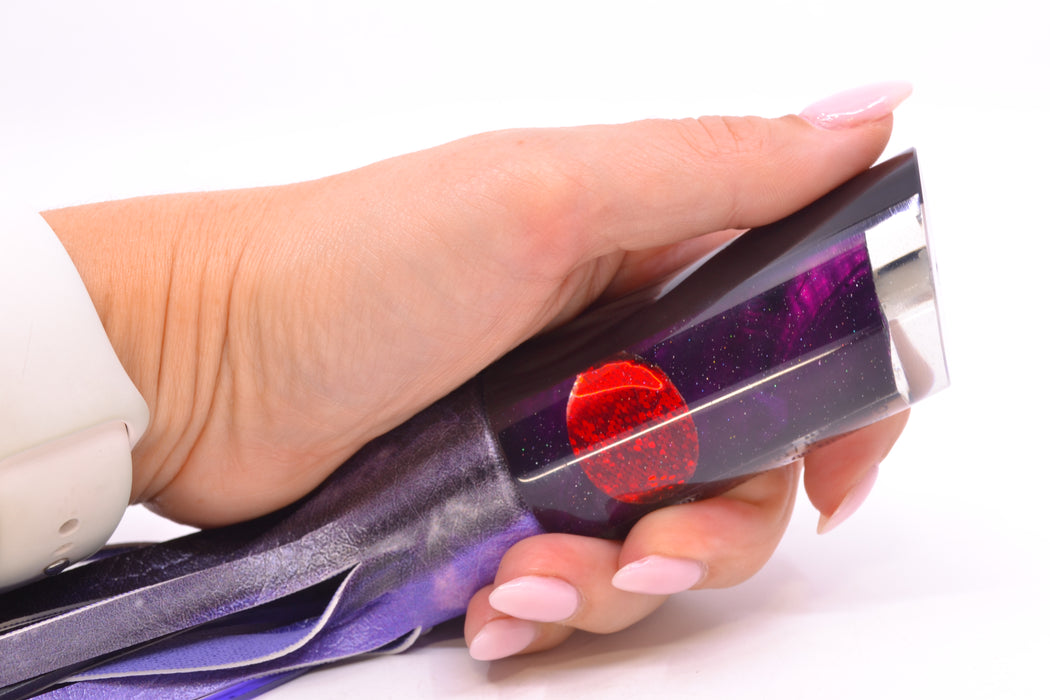 Marlin Magic Lures Purple MOP Black Back Large Tube 12" 7oz ALV Vinyl Skipjack *CHIPPED*