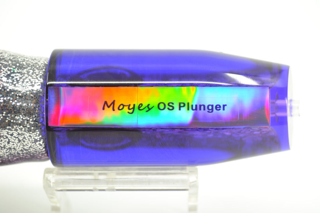 Moyes Lures Purple Salt & Pepper Purple Back O.S. Plunger 12" 7oz Skirted Purple-Silver