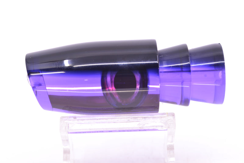 Moyes Lures Purple Mirrored Black Back Taxi Eyes Small Plunger 9" 3oz