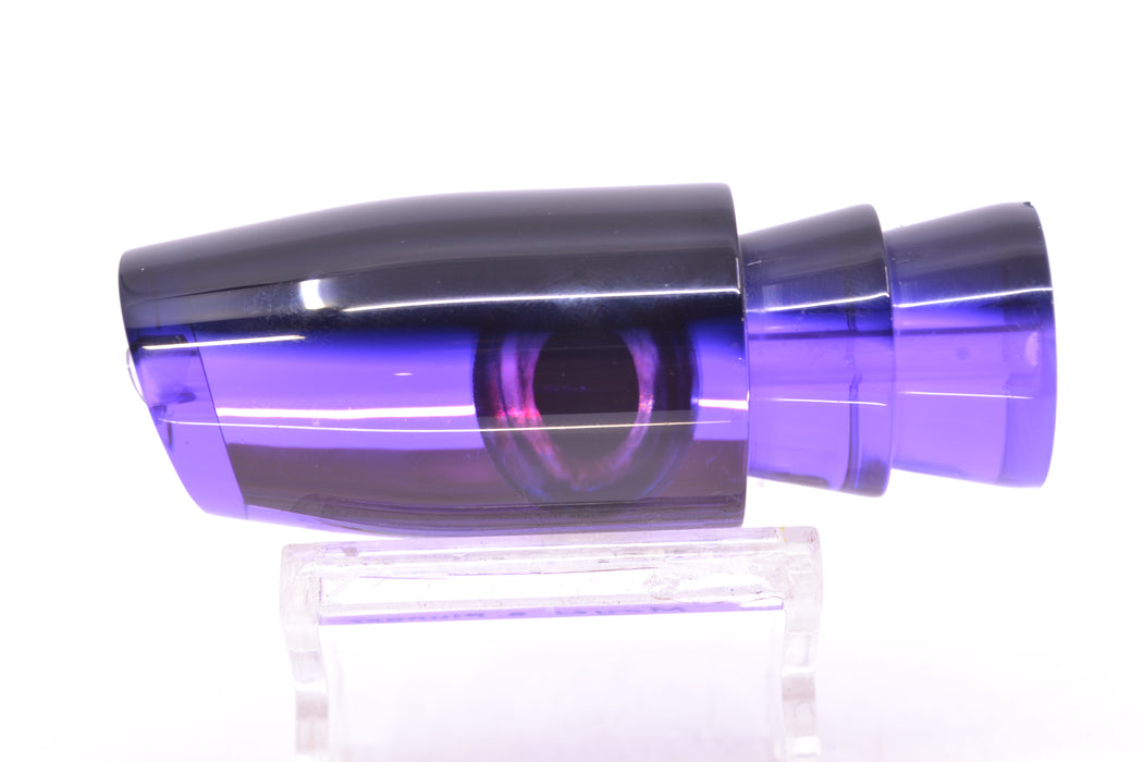 Moyes Lures Purple Mirrored Black Back Taxi Eyes Small Plunger 9" 3oz GZE