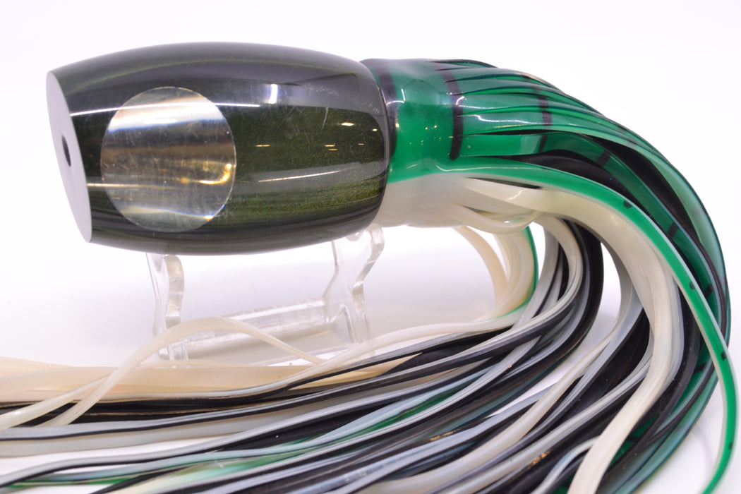 Crane Lures Green Pearl Silver Eyes Murdock 12" 8.7oz Skirted New Pre-Owned GZE