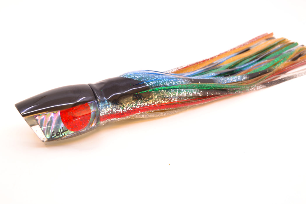 Marlin Magic Blue-Purple Abalone Black Back Red Eyes Baby Ruckus 10" 6.5oz Skirted Evil