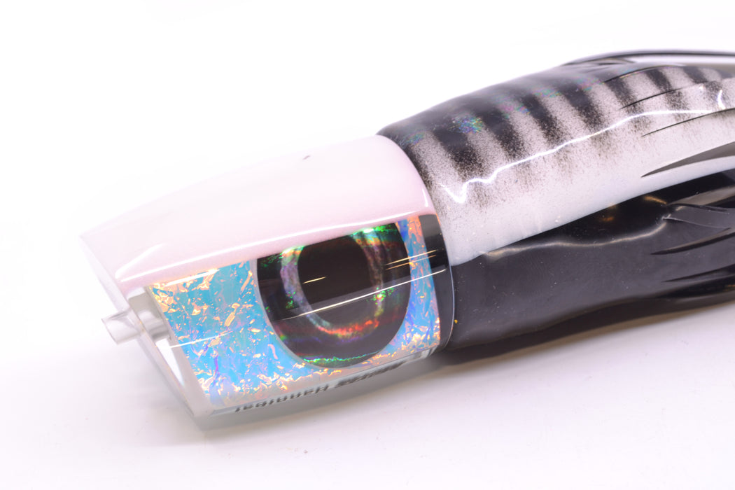 Moyes Lures Ice Rainbow Dichro Strawberry Pearl Back Taxi Eyes Hannibal 14" 9oz Skirted