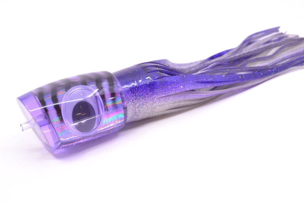 Big T Lures Purple Pearl Black Striped Back Medium Zulu Impi 14" 11.5oz Skirted Purple-Silver GZE