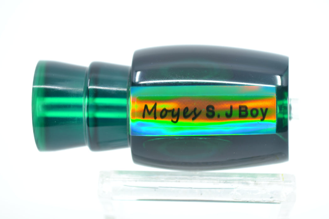 Moyes Lures Green Mirrored Black Back Small J-Boy 9" 3oz