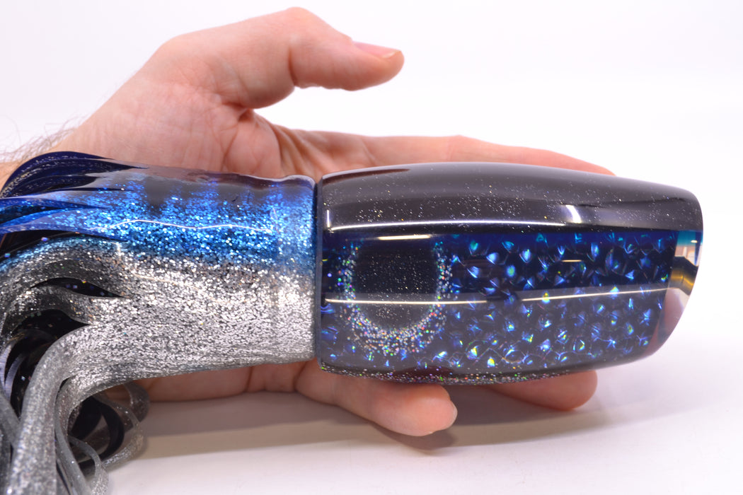 Coggin Lures Blue Dichro Black-Blue Back Tado Mauna Kea 45 14" 15oz Skirted