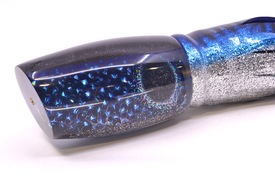 Coggin Lures Blue Dichro Black-Blue Back Tado Mauna Kea 45 14" 15oz Skirted