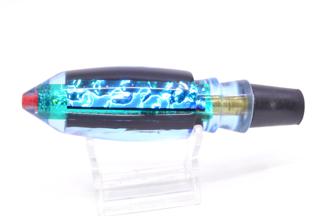 Aloha Lures Blue-Ice Blue Dichro Turquoise Rainbow Deep Six 9" 3.5oz GZE