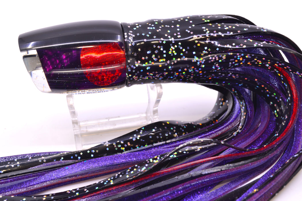 Marlin Magic Purple MOP Black Back Red Eyes Baby Ruckus 10" 6.5oz Skirted Black/Purple