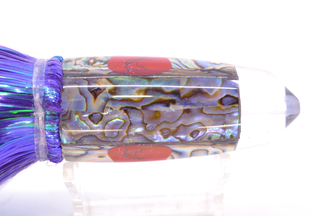 Bonze Lures Paua Shell Red Eyes DLB 10" 9oz Strobez Purple-Blue/Chartreuse