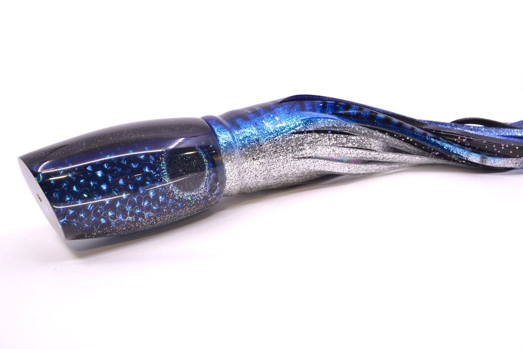 Coggin Lures Blue Dichro Black-Blue Back Tado Mauna Kea 45 14" 15oz Skirted