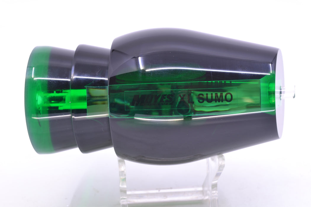 Moyes Lures Green Mirrored Black Back Taxi Eyes XL Sumo 16" 13oz GZE
