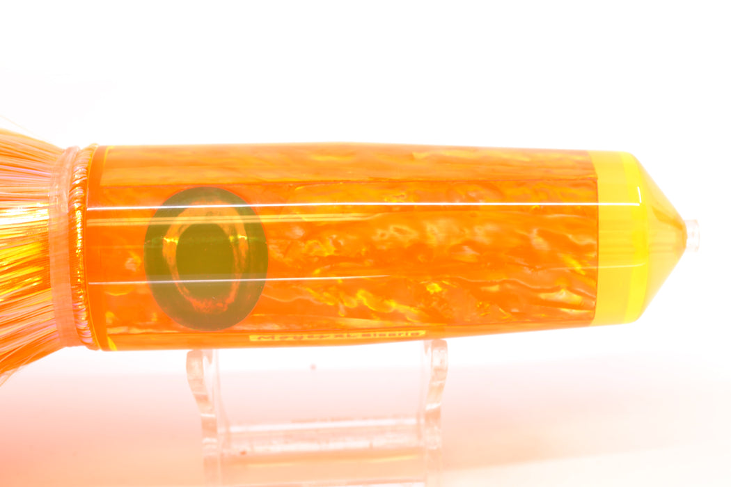 Moyes Lures Orange Awabi XL Sicario Bullet 14" 13.5oz Strobez Orange/Pink