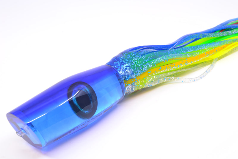 Moyes Lures Ice Blue MOP Blue Back Medium Dark-N-Stormy 12" 8.5oz Skirted