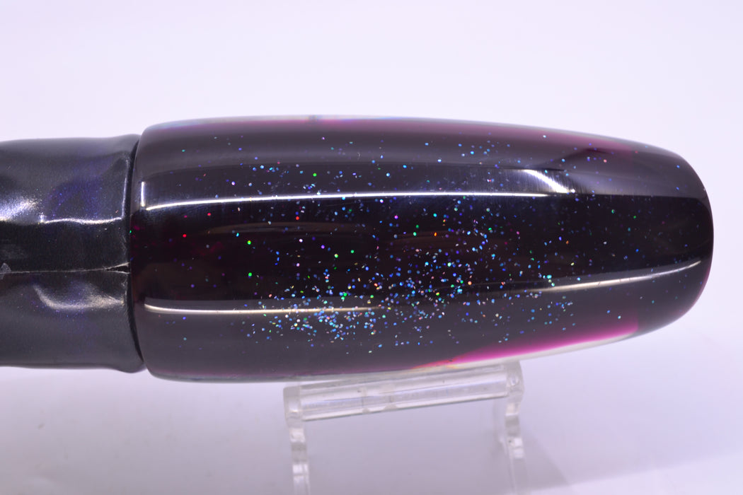 Ali'i Kai Lures Abalone Shell Fish Head Purple Back Large Plunger 14" 10.5oz FT Vinyl