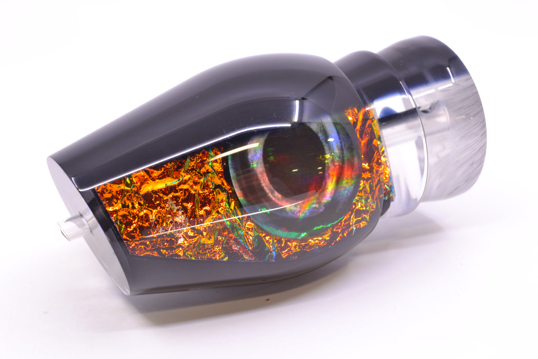 Moyes Lures Orange Dichro Black Back Taxi Eyes XL Sumo 16" 13oz