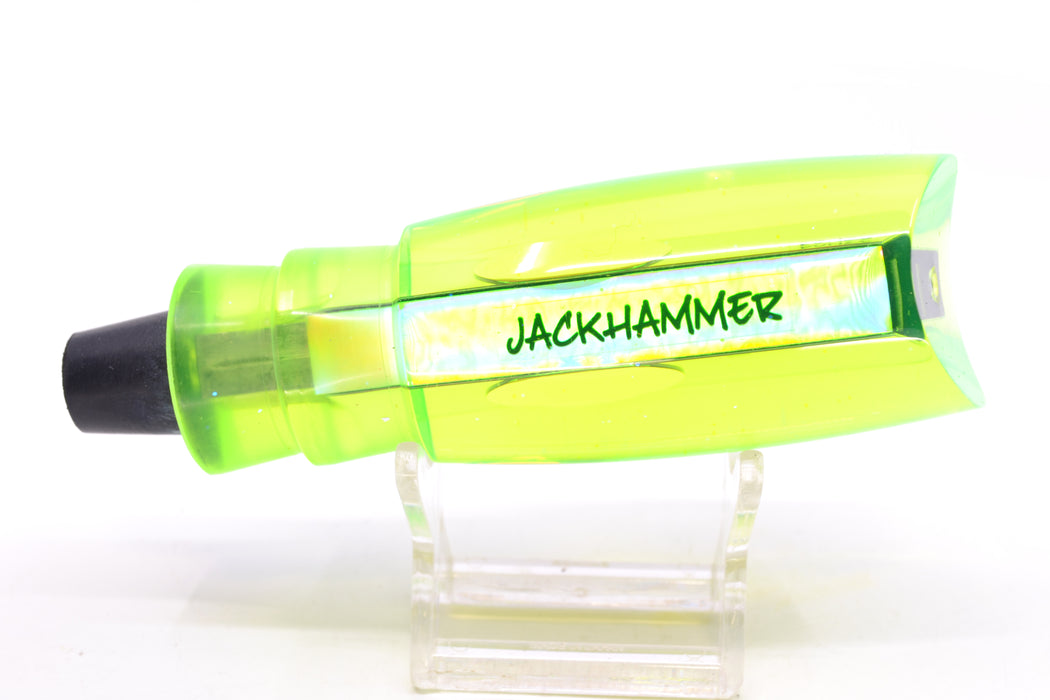 Bonze Lures Chartreuse Mirrored Red Eyes Jackhammer 10" 6oz