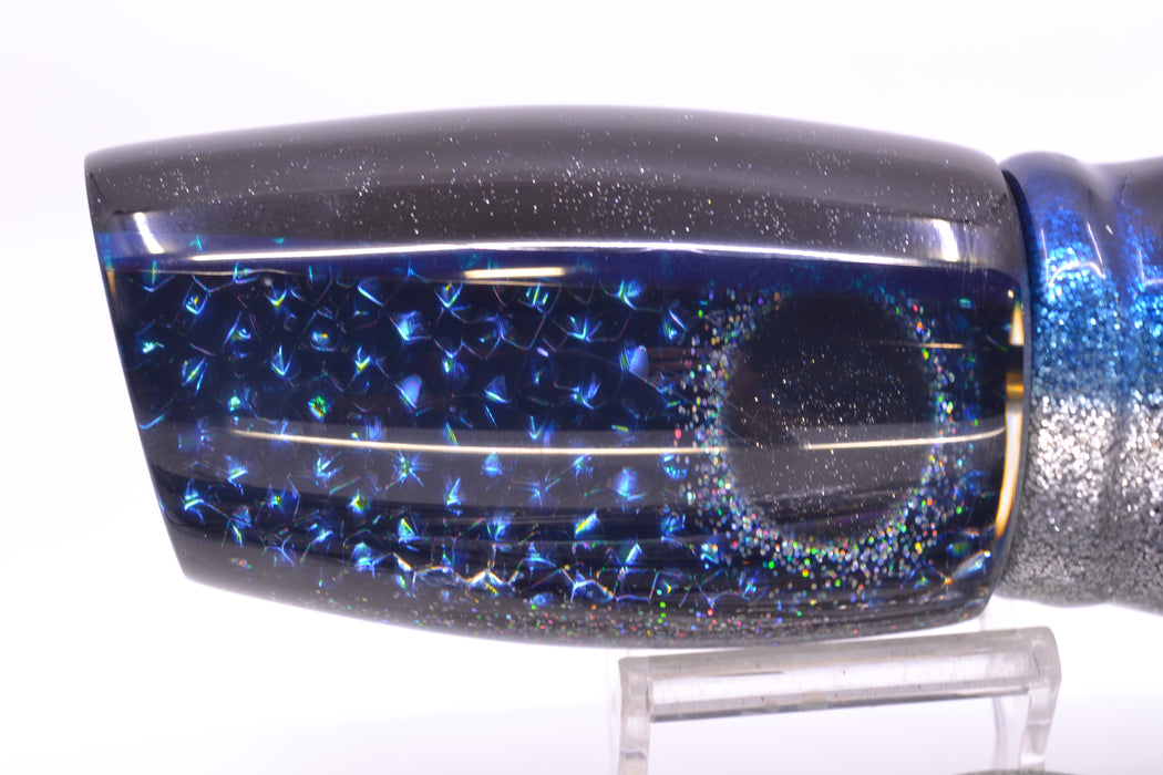 Coggin Lures Blue Dichro Black-Blue Back Tado Mauna Kea 45 14" 15oz Skirted