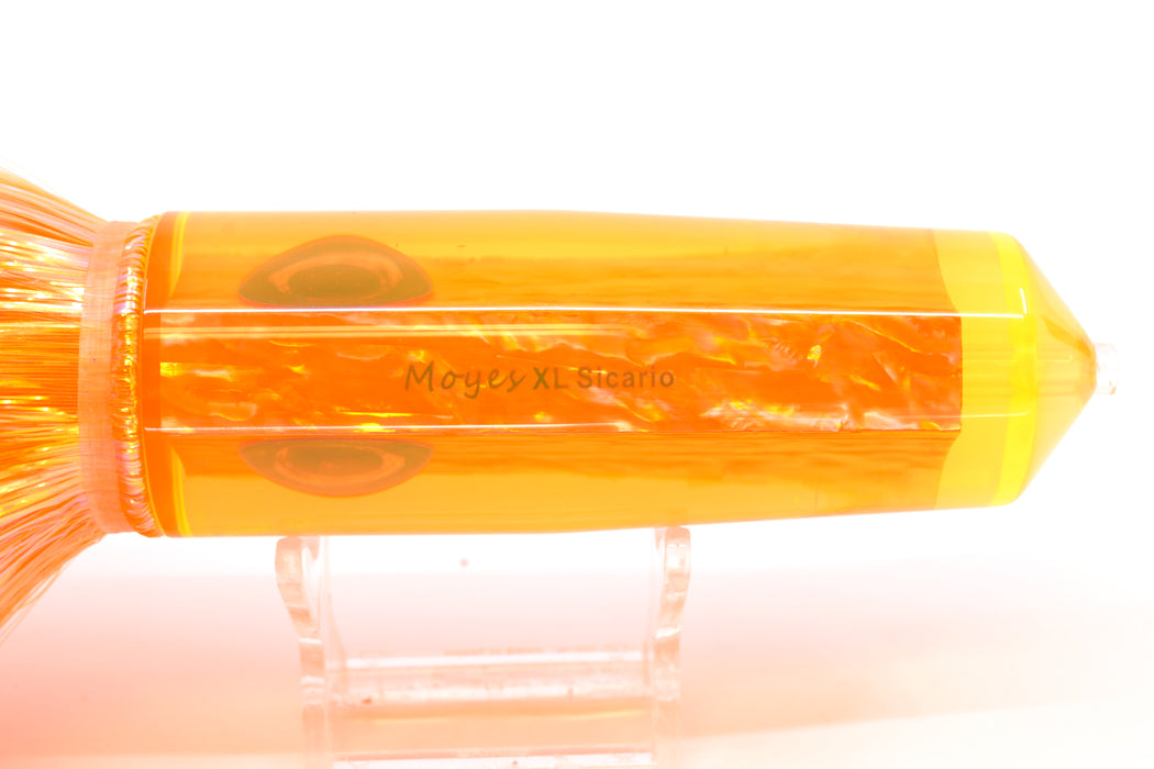 Moyes Lures Orange Awabi XL Sicario Bullet 14" 13.5oz Strobez Orange/Pink