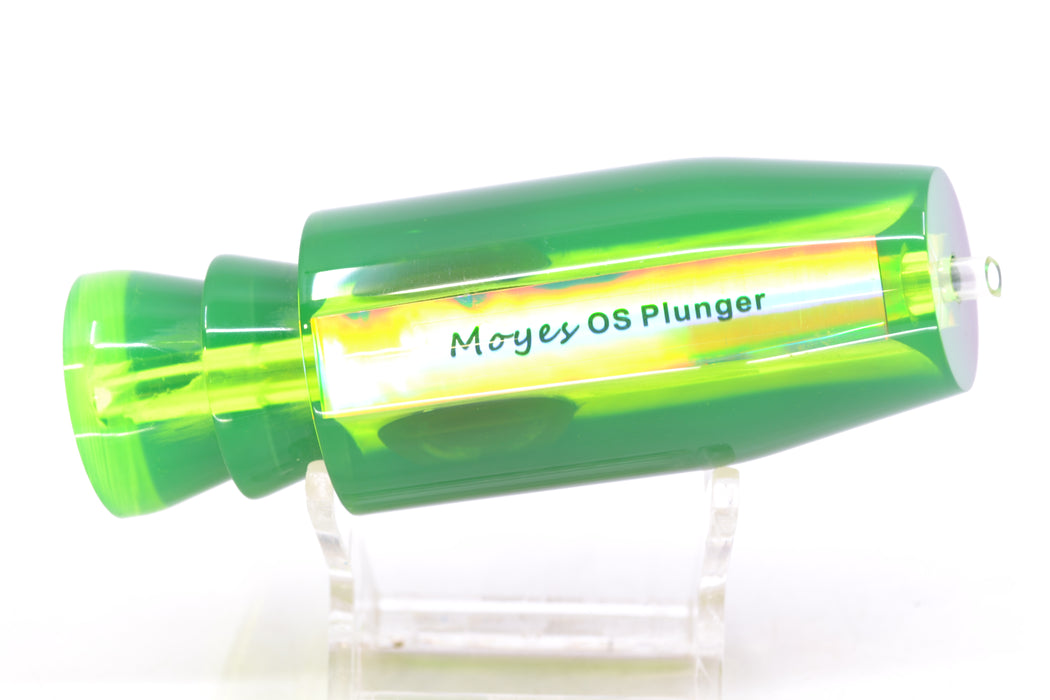 Moyes Lures Chartreuse MOP Black Back Taxi Eyes O.S. Plunger 12" 4.2oz GZE