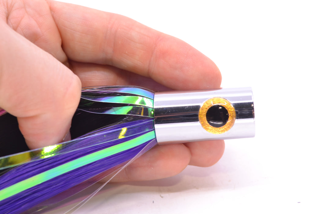 Iland Lures Black-Purple Flash Hair Chrome Head Sailure 5.5" 0.5oz SA300F-BK/PL