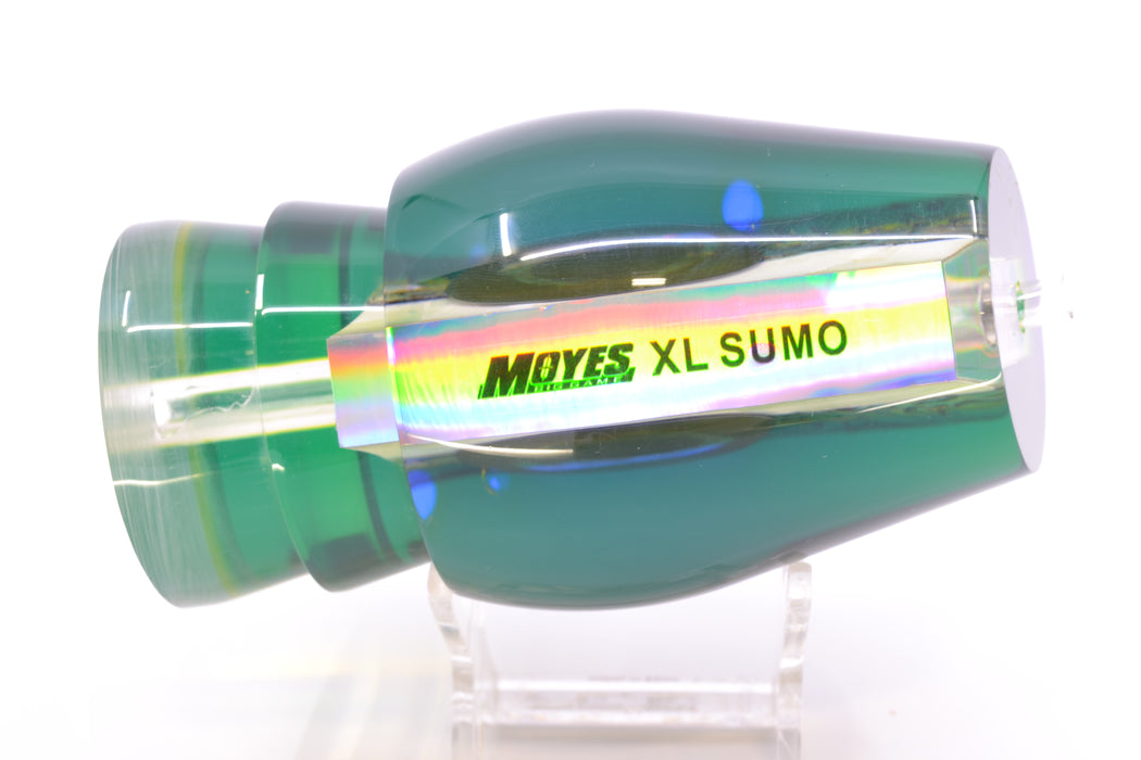 Moyes Lures Yellowfin Paua-MOP Blue-Yellow Back Taxi Eyes XL Sumo 16" 13oz GZE