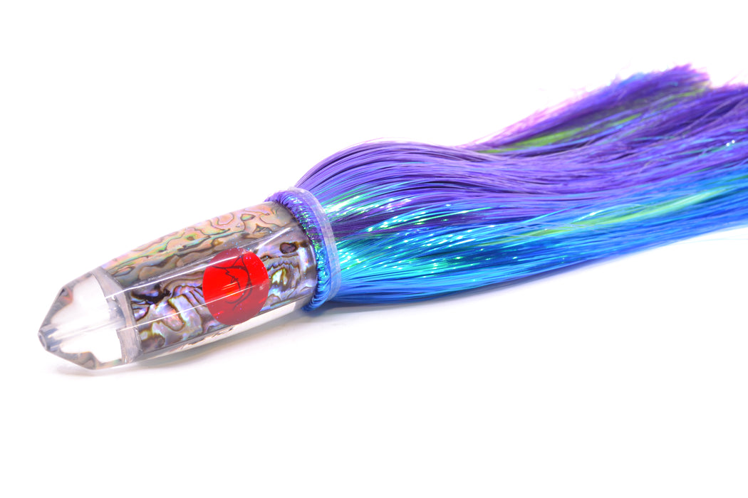 Bonze Lures Paua Shell Red Eyes DLB 10" 9oz Strobez Purple-Blue/Chartreuse