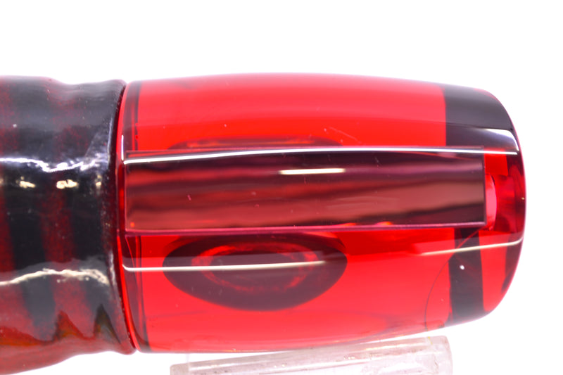 Moyes Lures Red Mirrored Hannibal 14" 9oz Skirted Red Aurora
