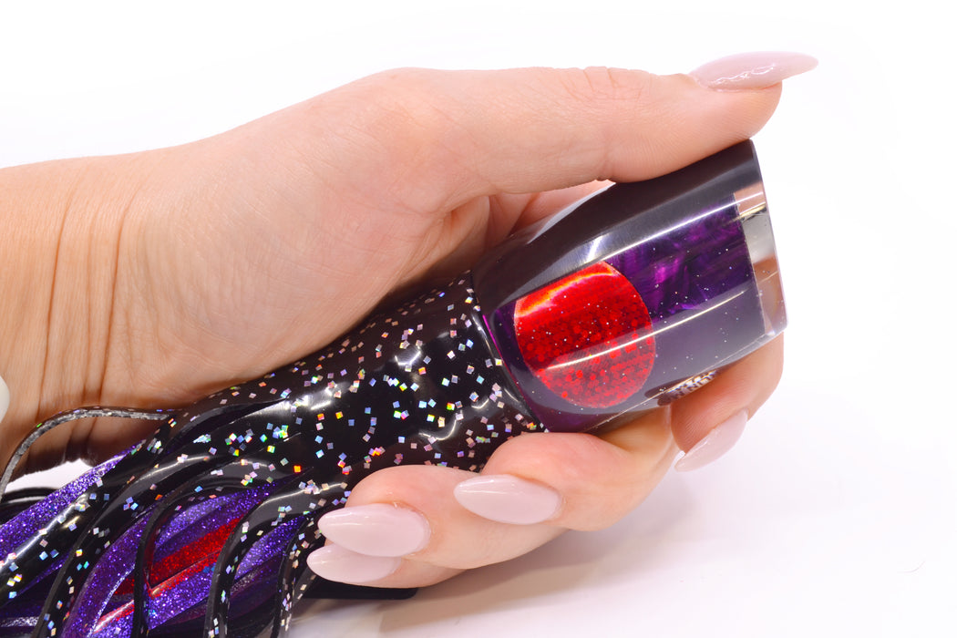 Marlin Magic Purple MOP Black Back Red Eyes Baby Ruckus 10" 6.5oz Skirted Black/Purple