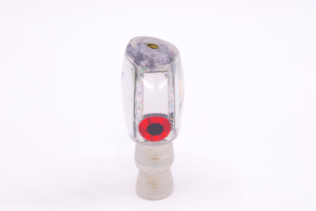 Coggin Lures Clear Mirrored Black-Red Eyes Maui Peanut 5.5" 1.6oz