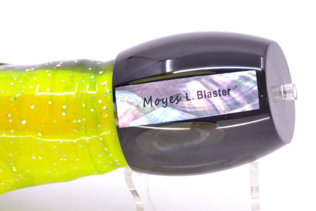 Moyes Lures Black Pearl Black Back Taxi Eyes Large Blaster 14" 10.7oz Skirted Magic Johnson