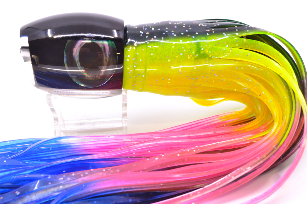 Moyes Lures Black Pearl Black Back Taxi Eyes Large Blaster 14" 10.7oz Skirted Magic Johnson