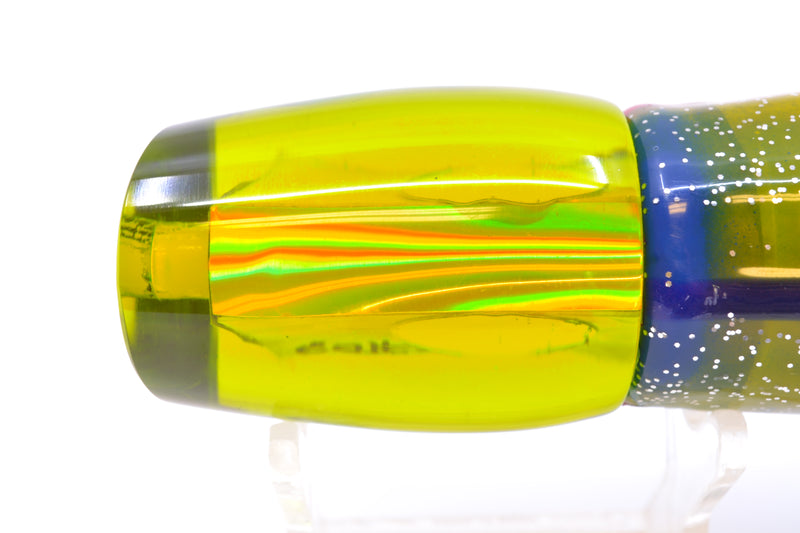 Marlin Magic Green/Gold Awabi Taxi Eyes Baby Ruckus 10" 6.5oz Skirted Green & Blue Bars-Red