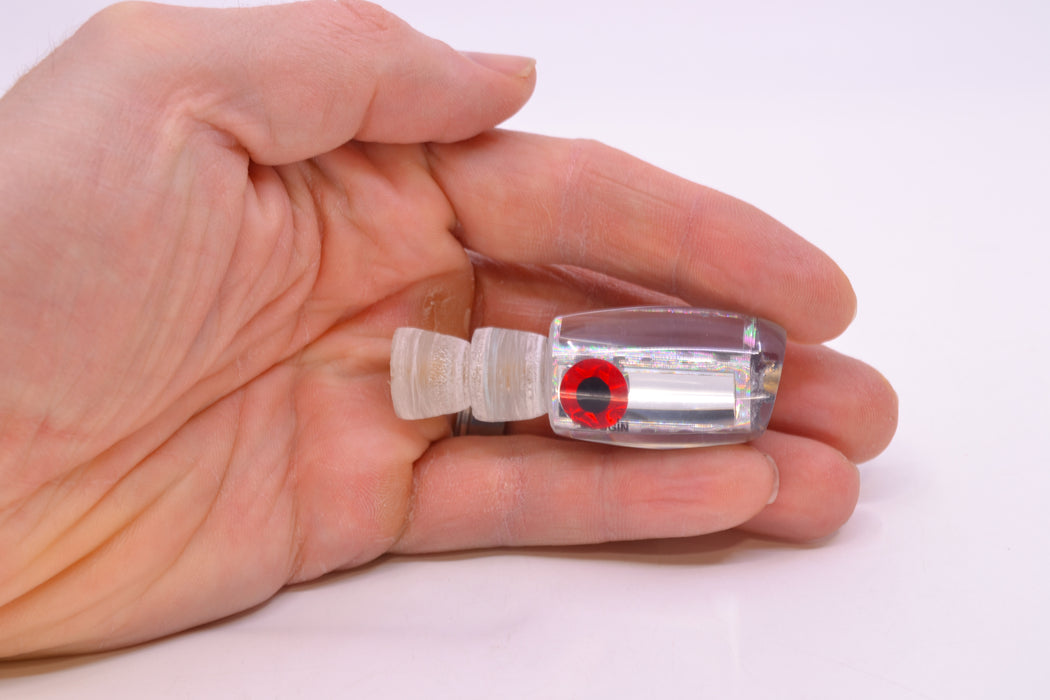 Coggin Lures Clear Mirrored Black-Red Eyes Maui Peanut 5.5" 1.6oz