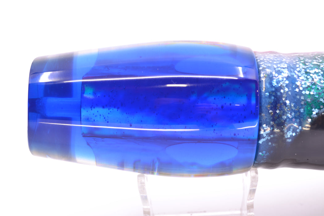 Marlin Magic Abalone Blue Back Red Eyes Super Digga Dog 16" 15.5oz Skirted Evil