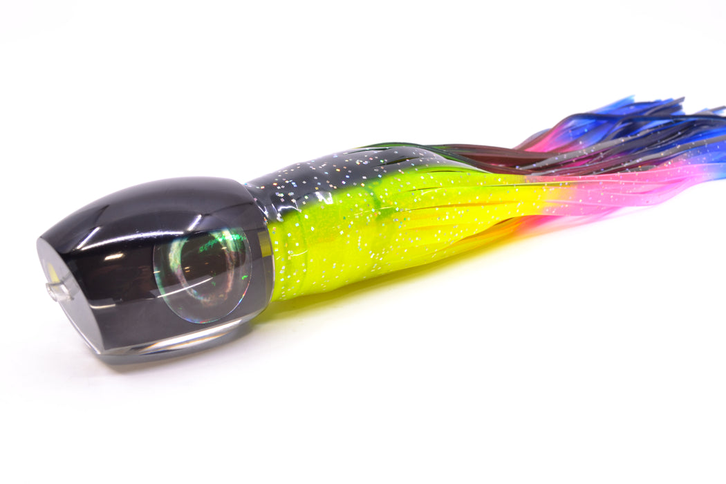 Moyes Lures Black Pearl Black Back Taxi Eyes Large Blaster 14" 10.7oz Skirted Magic Johnson