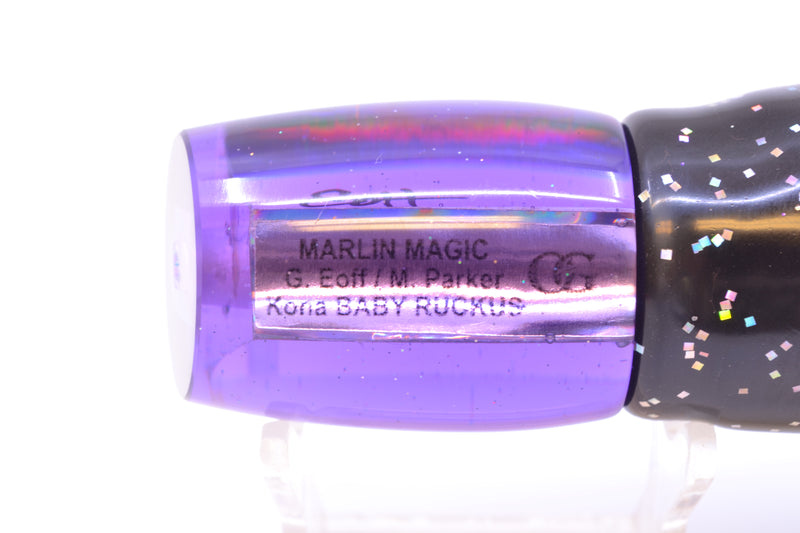 Marlin Magic Purple Mirrored Baby Ruckus 10" 6.5oz Skirted Black/Purple