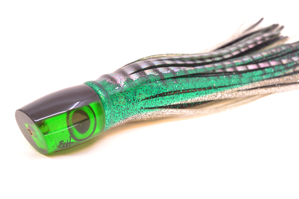 Marlin Magic Green MOP Black Back Tiny Ruckus 7" 3oz Skirted Green Aurora