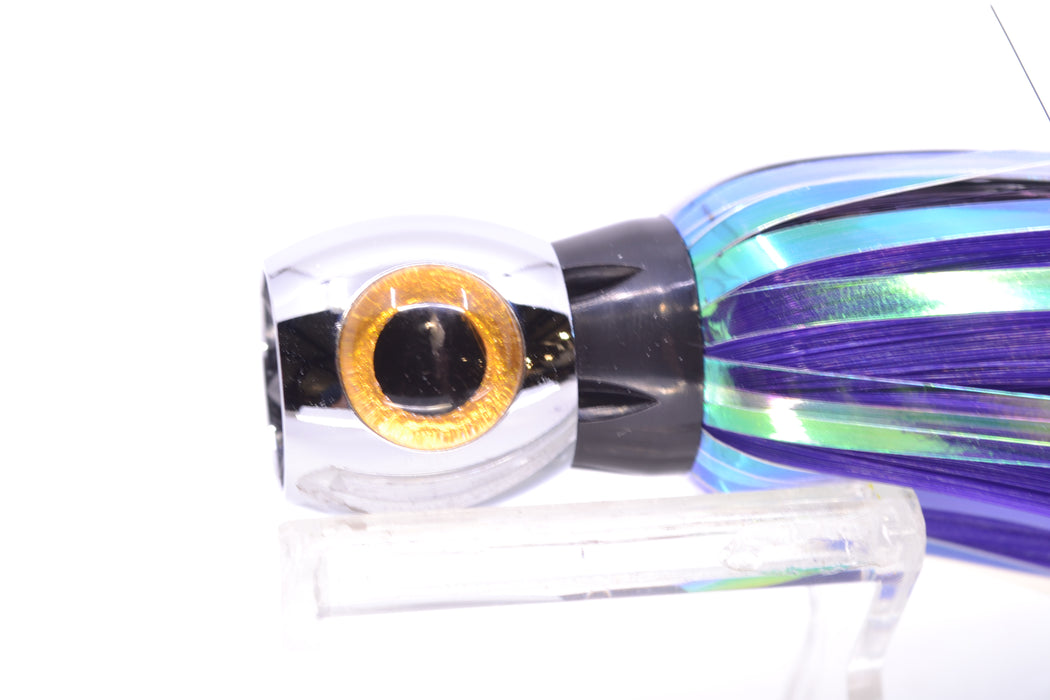 Iland Lures Black-Purple Flash Hair Chrome Head Sea Star 6.75" 1.5oz SS700F-BK/PL