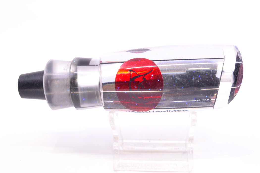 Bonze Lures Clear Mirrored Red Eyes Jackhammer 10" 6oz