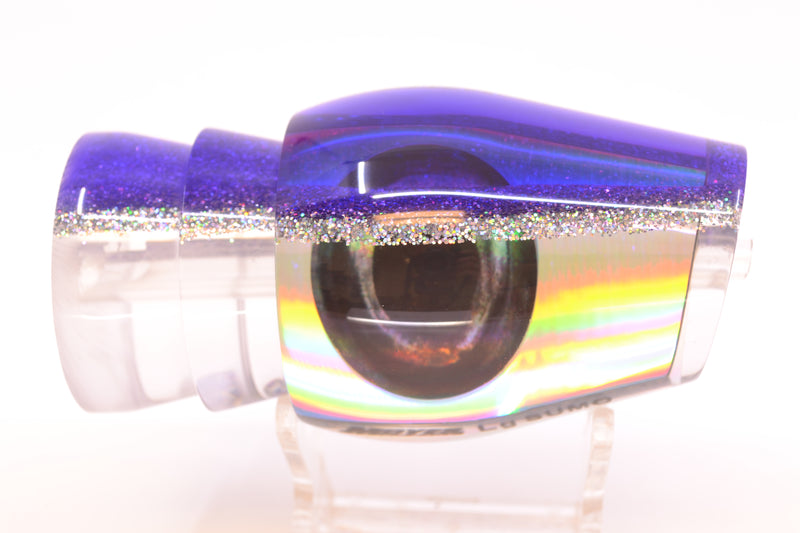 Moyes Lures Silver Rainbow Purple-Silver Back Taxi Eyes Large Sumo 14" 8oz