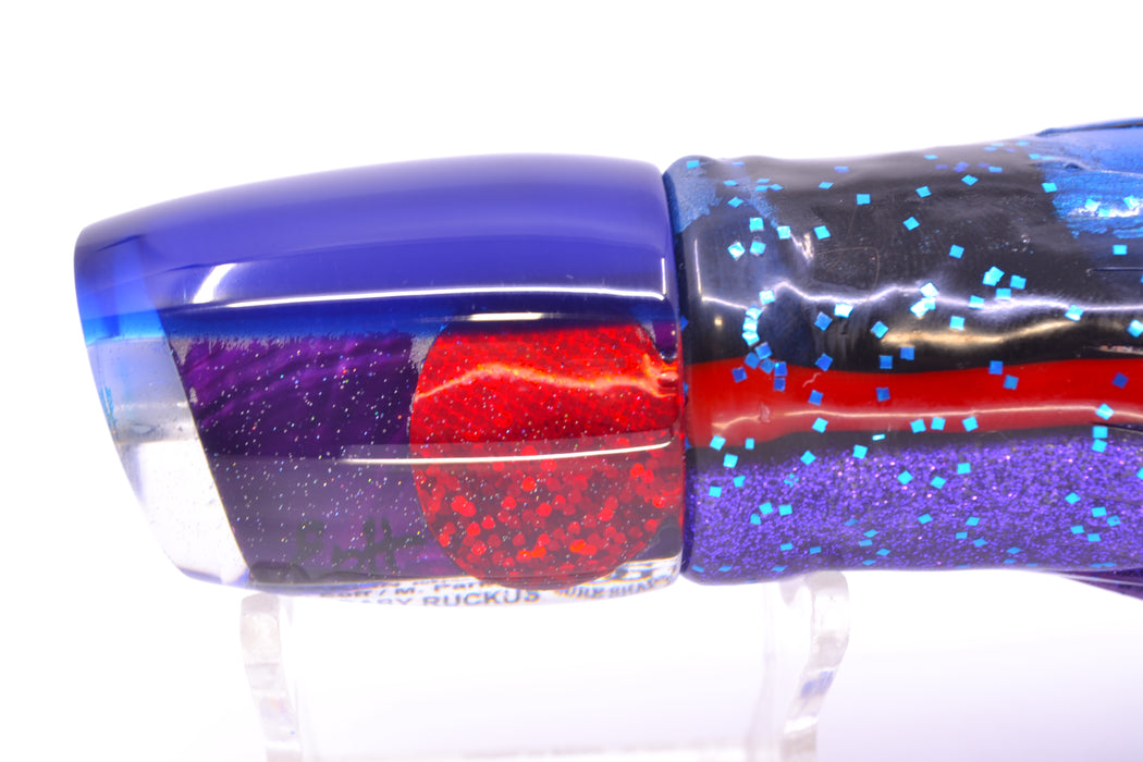 Marlin Magic Purple MOP Blue Back Red Eyes Baby Ruckus 10" 6.5oz Skirted Blue-Black-Purple