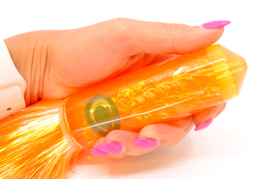 Moyes Lures Orange Awabi XL Sicario Bullet 14" 13.5oz Strobez Orange/Pink