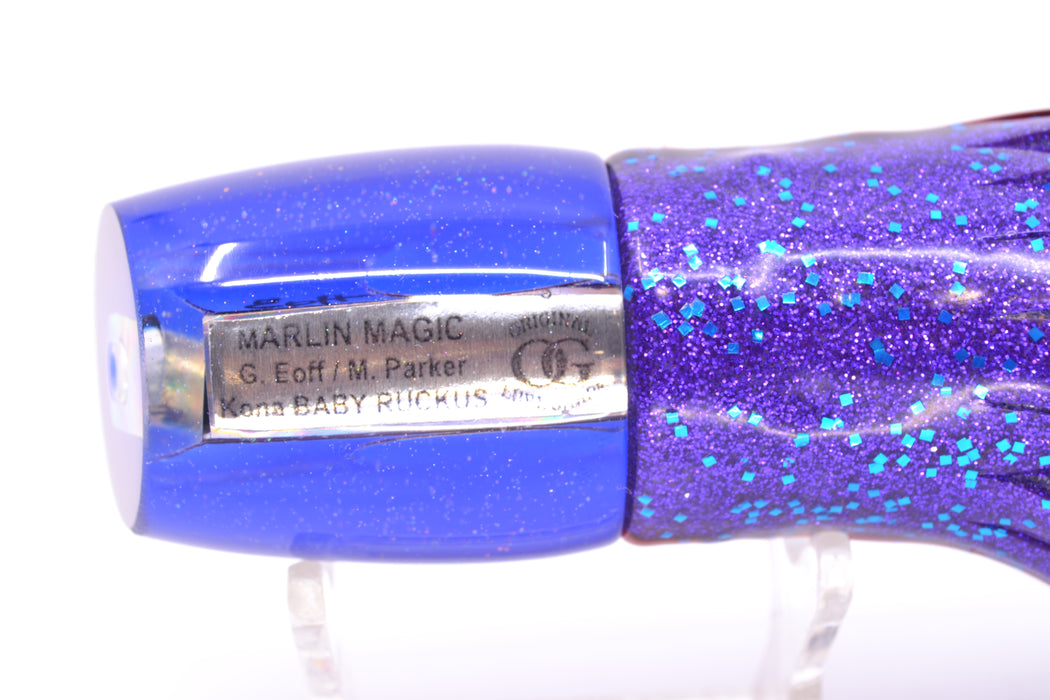 Marlin Magic Purple MOP Blue Back Red Eyes Baby Ruckus 10" 6.5oz Skirted Blue-Black-Purple