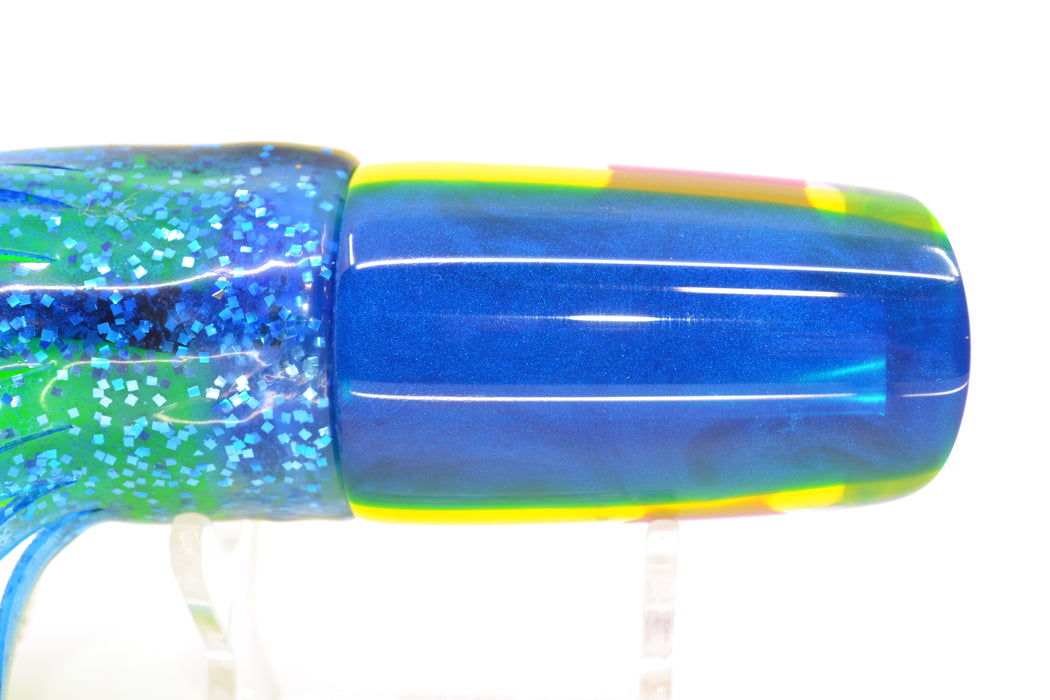 Koya Lures Mirrored Blue-Yellow Back Red Eyes 614 9" 7oz Skirted Blue-Yellow-Silver GZE