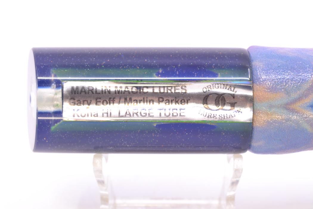 Marlin Magic Lures Green MOP Blue Back Large Tube 12" 7oz ALV Vinyl Yellowfin