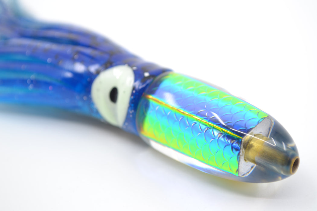 Koya Lures Rainbow Scale Bullet 4.5" 1.3oz Skirted Blue-Silver