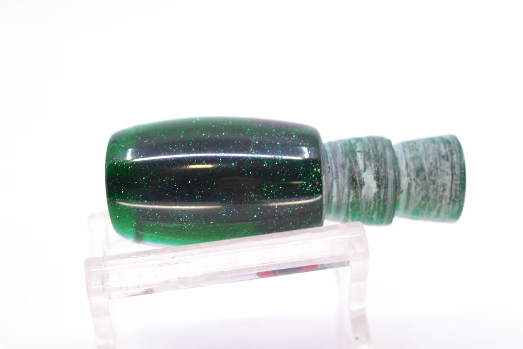 Coggin Lures Clear Mirrored Green Back Black-Red Eyes Maui Peanut 5.5" 1.6oz