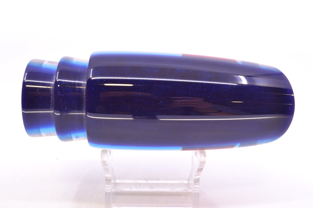 Koya Lures Mirrored Dark Blue-Blue Back Red Eyes Medium Poi Dog 14" 7.5oz